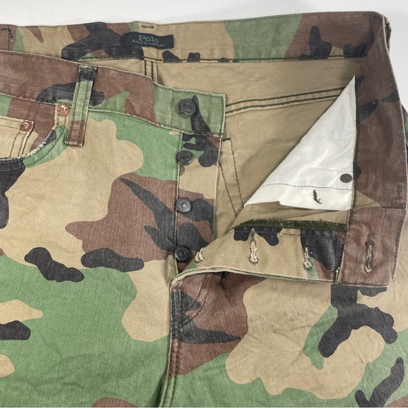 Polo Ralph Lauren Varick Slim Camo Jeans 35x32 - Picture 7 of 11